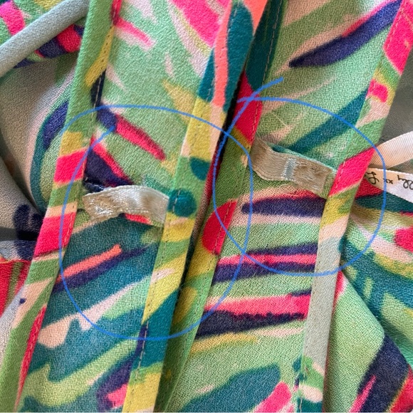 Lilly Pulitzer Palm Print Multicolor Swing Dress - Picture 8 of 12